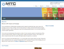 Tablet Screenshot of mtcpolymers.com